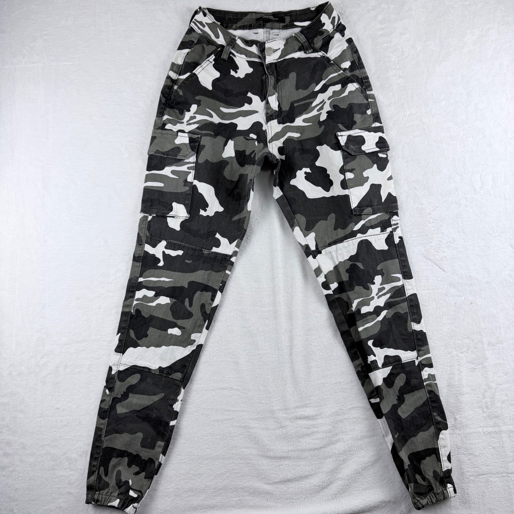 American Bazi Cargo Pants Camo Grey White Size S
